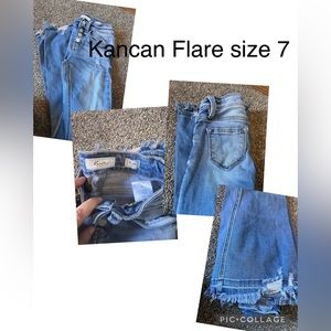 Girls Kancan flare jeans size 7